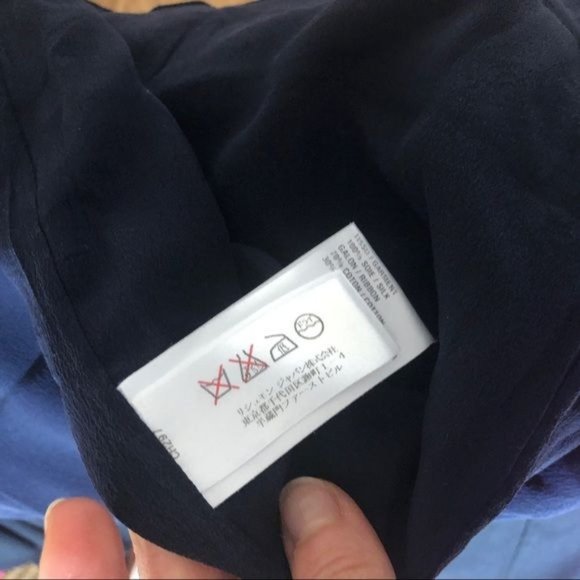 Chloé Navy Silk Tank - Picture 9 of 10